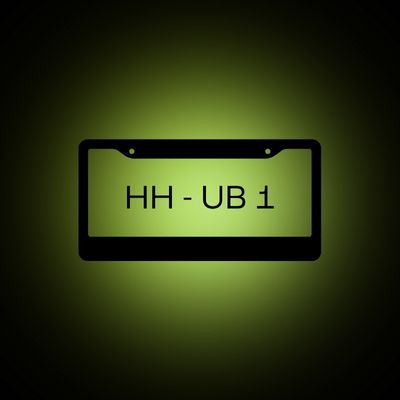 Icon als Autokennzeichen von Hamburg