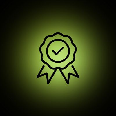 Icon als Medaille mit Haken